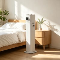 Humidificateur d'air intelligent de type sol, grand réservoir d'eau de 8,5 L, écran numérique, régulation de la brume à 6 vitesses, lampe UV de stérilisation, hydratant