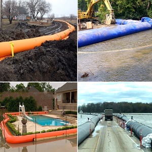 Barrière anti-inondation gonflable portable en PVC, légère, à gonflage rapide, pour la prévention des inondations aux portes de maison, barrière d'eau gonflable - Product Image 6