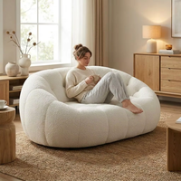 Ensemble de canapés modulaires Marshmallow |   Éponge haute densité, design sans armature |   Couverture en cachemire |   Ensemble de canapés modernes adaptés aux appartements