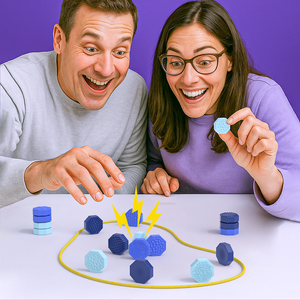 Jeu d'échecs magnétique en silicone avec 18 pierres texturées et cordon, jeu de stratégie familial pour enfants et adultes, 2 à 4 joueurs - Product Image 3