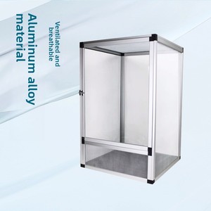 Cage en maille tissée transfrontalière Climbing Art <span class=keywords><strong>PAYI</strong></span> pour reptiles, boîte d'élevage en alliage d'aluminium pour caméléons avec ventilation détachable - Product Image 2
