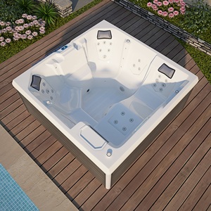 Swim <span class=keywords><strong>Spa</strong></span> Piscine Bain à Remous avec Nouveau Modèle Vente Chaude <span class=keywords><strong>Hydro</strong></span> Whirlpool Massage Fonction Extérieur Blanc Moderne Relax Jacuzzis - Product Image 1