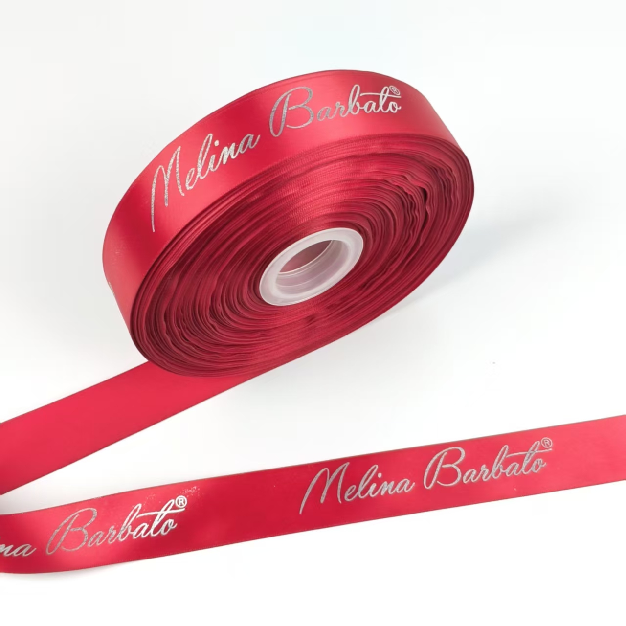 Custom Logo Luxury Gift Wrapping Ribbon, Holiday Decoration, Multi Color Printed Ribbon