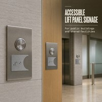 Autocollants personnalisés en PVC pour boutons d'ascenseur en braille, modèle 011, pour panneaux d'ascenseur accessibles et signalétique de direction dans les espaces commerciaux et résidentiels