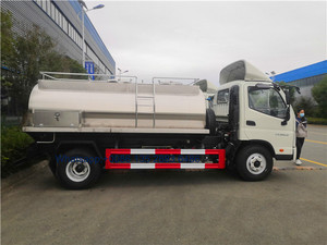 Foton <strong>Food</strong> <strong>Grade</strong> Milk <strong>Tanker</strong> Truck with 304 Stainless Steel <strong>Tanker</strong> - Product Image 5