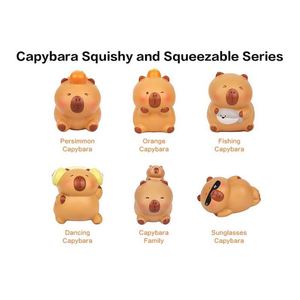Professional OEM Service Mini Capybara Sensory <b>Squishy</b> Toys Eco-friendly TPR Stress Relief Squeeze Satisfying Custom Logo for - Product Image 4