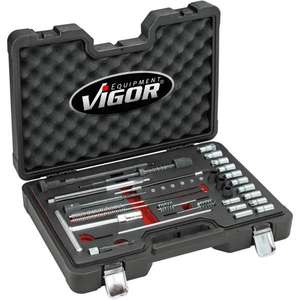 VIGOR - V4941N Juego de limpieza de asientos de inyectores (23 piezas) - EAN 4047728077293 JUEGO DE MOTOR Y DISTRIBUCIÓN - Product Image 1