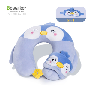 Pingouin en <span class=keywords><strong>forme</strong></span> <span class=keywords><strong>de</strong></span> U dessin animé particule cou <span class=keywords><strong>oreiller</strong></span> déformation <span class=keywords><strong>oreiller</strong></span> multifonctionnel à double usage - Product Image 1