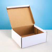 Caja de Zapatos Plegable de Cartón Corrugado Reutilizable y Portátil, Envío Exprés, Papel Kraft para Zapatos de Hombre y Mujer