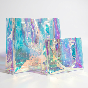 Bolsa <span class=keywords><strong>de</strong></span> Compras <span class=keywords><strong>de</strong></span> PVC Transparente Personalizada |   Logotipo grande, impermeable y con mango largo |   Evento <span class=keywords><strong>de</strong></span> supermercado minorista |   Bolso <span class=keywords><strong>de</strong></span> Hombro <span class=keywords><strong>de</strong></span> Plástico Transparente - Product Image 6