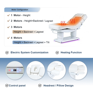 Mobilier de salon de beauté moderne et luxueux Kangmei, table de soin esthétique électrique à 3 moteurs, lit de massage pour <span class=keywords><strong>spa</strong></span> facial - Product Image 5