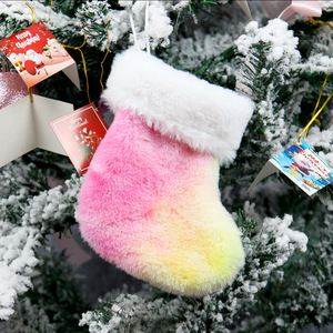 Ornement Chaussettes <span class=keywords><strong>De</strong></span> <span class=keywords><strong>Noël</strong></span> Fausse Fourrure Bas <span class=keywords><strong>De</strong></span> <span class=keywords><strong>Noël</strong></span> Jacquard Velours En Peluche Mini En Vrac Bas <span class=keywords><strong>De</strong></span> <span class=keywords><strong>Noël</strong></span> - Product Image 5