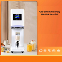 Scelleuse rotative entièrement automatique MH pour bouteilles PET, machine à sceller les canettes en aluminium et plastique pour sodas, bières, cafés, thés
