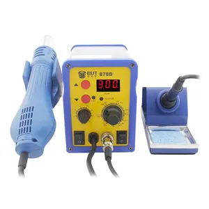 Free shipping BEST-878D SMD Rework station hot air gun and soldering iron 2 IN 1