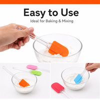Spatule en silicone grande taille avec logo personnalisé, résistante à la chaleur, de qualité alimentaire, tête détachable, grattoir à crème et beurre, outil de décoration pour pâtisserie