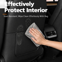 Protector de Asiento Trasero de Coche de Cuero PU OEM ODM, Bolsa de Almacenamiento para Asiento Trasero, Organizador con Bolsillos para Accesorios de Tesla Modelo Y 3