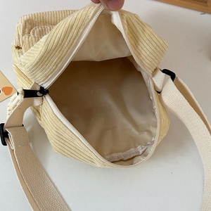 New Velvet Zipper Messenger <strong>Bag</strong> Unisex All Seasons School Single Shoulder Cross-body <strong>Bag</strong> Corduroy <strong>Mobile</strong> Phone Coin Purse <strong>Bag</strong> - Product Image 3