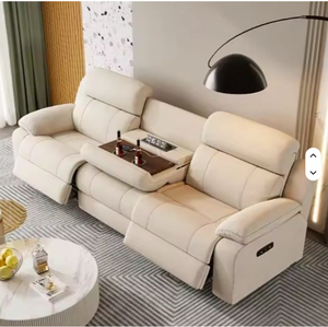 Ensemble de meubles de salon modernes en cuir véritable de luxe personnalisé populaire D 2025, canapé inclinable, fauteuil de massage - Product Image 3