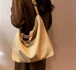Sac fourre-tout en toile de coton personnalisé avec logo, grand format, design tendance, lavable, durable, idéal pour les voyages et les promotions - Product Image 1