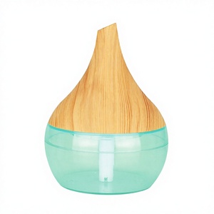 เครื่องเพิ่มความชื้นในอากาศแบบพกพา รุ่น Original Creative ความจุ 300 มล. ใช้พอร์ต USB เหมาะสำหรับบ้าน ห้องนอน สำนักงาน พร้อมไฟและลายไม้ - Product Image 1