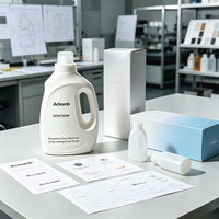 Liquide à lessive antibactérien à la lavande, 3L, à usage unique, marque privée |   Concentré 3-en-1 Nettoyant+Adoucissant+Désodorisant |   Marque de soins à domicile OEM
