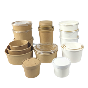 Tazón de Papel Biodegradable Ecológico de Alta Calidad para Llevar, Vaso de Papel Desechable para <span class=keywords><strong>Helado</strong></span>, Tarrina de Papel para Bebidas, Tazón de Papel para Postres - Product Image 3