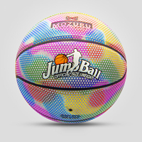 MOZURU Ballon de basket-ball holographique lumineux phosphorescent à LED de nuit