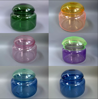 Pot à thé en verre borosilicate avec couvercle en bois de bambou, design nordique mignon, rangement de cuisine pour la conservation de la fraîcheur, boîte pliable