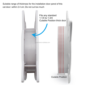 Nuova Porta <span class=keywords><strong>per</strong></span> <span class=keywords><strong>Gatti</strong></span> Ecologica in Plastica <span class=keywords><strong>per</strong></span> Porte Interne/Esterne con Spazzola e Montaggio <span class=keywords><strong>a</strong></span> Finestra e Parete - Product Image 3