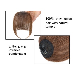 Fangk1b — frange 100% naturelle, Extensions de cheveux humains avec Clip, pour femmes noires - Product Image 6