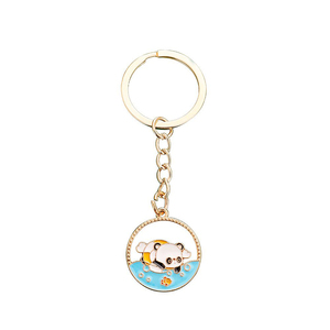 Porte-clés en alliage de zinc sur mesure avec chaînes - Léger et résistant, prix personnalisés - Product Image 2