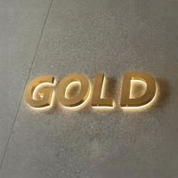 Letreros de Canal 3D Retroiluminados Personalizados, Letrero Comercial de Acrílico con LED, Letrero de Pared para Publicidad Exterior con Logotipo
