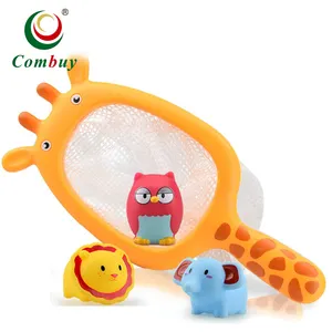 Shower game catch fish squirting baby bath bath toy organizer