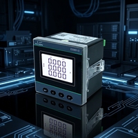 EASTSONG ES96Y-I3 Compteur de panneau triphasé 5A 1A Ampèremètre LED 96x96mm DI DO Classe 0.5 RS485 Modbus RTU IP65 CE