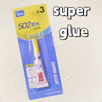 Colle transparente super puissante 502 pour une fixation forte avec des adhésifs liquides sur divers matériaux
