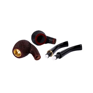 Muxiang Stone Wood Pipe Bent Type Multi Function Tobacco Pipe - Product Image 5