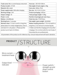 Masajeador eléctrico Facial personalizado, rodillo de vibración, Rodillo doble para el cuello y las arrugas del cuello, dispositivos de belleza para estiramiento de la piel - Product Image 5
