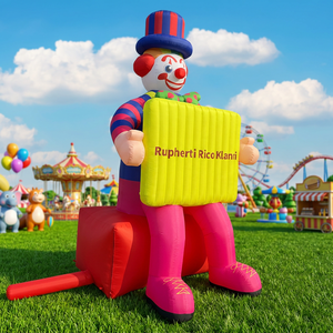 Modèle de personnage de dessin animé gonflable géant pour événements de divertissement publicitaires en plein air, clown de <span class=keywords><strong>cirque</strong></span> pour gonflable personnalisé - Product Image 2