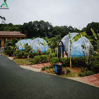 ANCSEM Starry Sky Bubble House, Cabane Dôme Préfabriquée, Suite de Glamping de Luxe pour Hébergement de Charme, Espace de Vie Extérieur Personnalisé