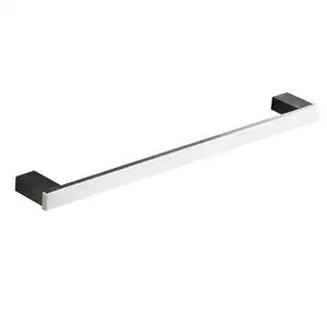 Bathroom accessories modern square wall mounted 60cm stainless steel brushed single towel bar