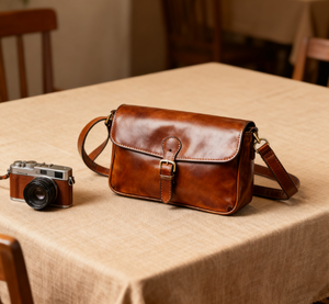 Nhà sản xuất phụ nữ nhỏ Mens DSLR Đen Nâu Nâu Crossbody Vegan da máy ảnh Túi PURSE Pouch Túi xách tay - Product Image 2