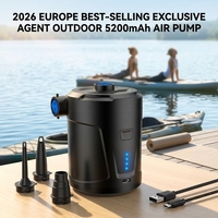 Europe Best Selling Summer Product Trending 2026 Air Pump 5200mAh 400L/MIN Outdoor Camping Plastic Inflatable Sofa Vacuum Bag