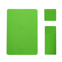 Sets de 6 dessous-de-plat rectangulaires en feutre, style classique personnalisé, épaisseur 3 mm, écologiques