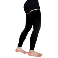Bas de contention personnalisés 30-40 mmHg, sans pied, jusqu'aux cuisses, à compression graduée, pour le traitement des varices
