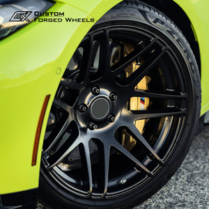 Jantes Drag Pack 17 18 pouces 5x120 5x114.3 5x115 noires à rayons multiples en aluminium forgé sur mesure pour Mustang Shelby Challenger - Product Image 2