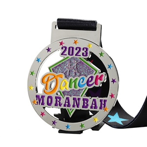 Medalla de Metal Personalizada con Logotipo, Medalla de Baile con Efecto Brillante, Medalla de Premio para Patinaje Artístico, Gimnasia Latina y Carnaval - Product Image 5