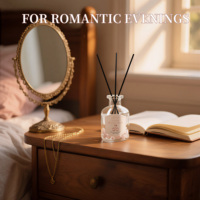 Décoration d'intérieur de luxe, bâtonnets en rotin naturel, diffuseur de parfum en cristal avec huile parfumée pour la décoration de la maison