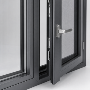 Fenêtre à battant en verre <span class=keywords><strong>fixe</strong></span> Hangxing, gris foncé, cadre étroit, ouverture vers l'extérieur, pour architectes, constructeurs, vente en gros en usine - Product Image 3