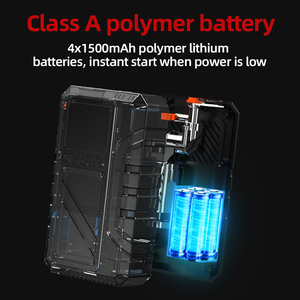 Arrancador <span class=keywords><strong>de</strong></span> Coches 4 en 1 con Inflador <span class=keywords><strong>de</strong></span> Neumáticos 150PSI 6000mAh 225A Pico, Arranque 0V, Pinza Inteligente, Batería Externa, LED SOS, Caja <span class=keywords><strong>de</strong></span> Regalo OEM - Product Image 4
