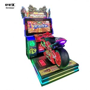 Machine de jeu de course VR multijoueur avec plateforme de mouvement, simulateur de conduite, équipement de divertissement d'arcade, moto dynamique - Product Image 2
